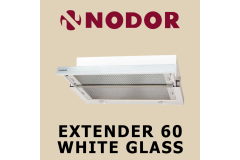 NODOR. NODOR EXTENDER 60 WHITE GLASS. Выгодное предложение.