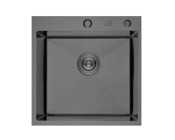 Мойка врезная из нержавеющей стали GS BLACK 500х480х225 
