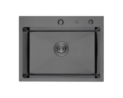 Мойка из нержавеющей стали GS BLACK 700х480х225 