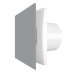 Zernberg Agat 100 V matte grey / white Вытяжной вентилятор
