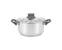 Кастрюля из нержавеющей стали с крышкой Polly Appetite 2,0л HU14203