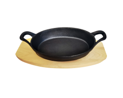 MY REAL IRON COOK MC2184W Сковорода порц 20,5см овал с 2руч на подставке 