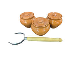 Вятская Керамика Набор горшков (3) 0,5л НБР ВК-1/3