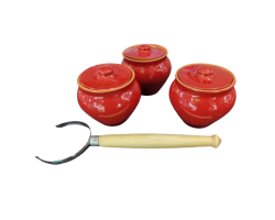 Вятская Керамика Набор горшков (3) 0,5л НБР ВК-3/3260