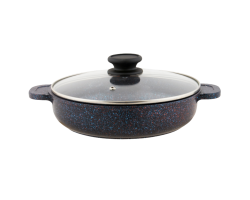 Традиция ТС9263 Жаровня литая со стеклянной крышкой Сапфир 26см 3,0л