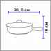 Керамическая посуда для запекания 26 см. 1 ручка VINCI C06626VI с крышкой CCP26SO