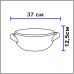 Керамическая посуда для запекания 32 см. 2 ручки VALDESA C06732BM