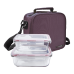Термо-сумка ланчбокс + контейнеры ( 570мл + 840мл ) - BASIC - LILA - IRIS - 9242-TX