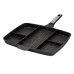 Прямоугольная алюминиевая сковорода с перегородками и каменным покрытием - 28 см. NAVA - FUNTZIO  - 10-197-002