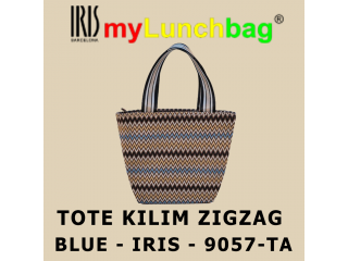 TOTE KILIM ZIGZAG BLUE - IRIS - 9057-TA. Выгодное предложение.