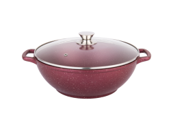 Казан литой со стеклянной крышкой Кристалл Рубин 28см 4,0л ТР0283И